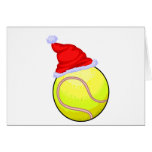 Tennis Ball (Santa Hat) Greeting Card