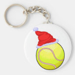 Tennis Ball (Santa Hat) Key Chain