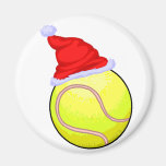 Tennis Ball (Santa Hat) Magnet