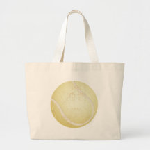 tennis ball vintage tote bag