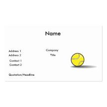 tennis ball with shadow business card