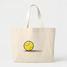 tennis ball with shadow canvas bags