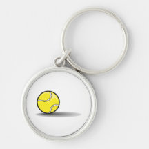 tennis ball with shadow keychains