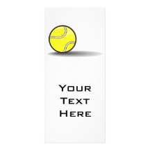 tennis ball with shadow rack card template