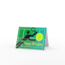 Tennis Birthday Card