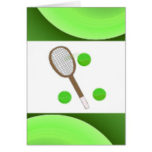 Tennis - blank greeting card