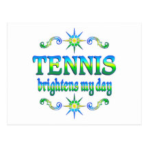 Tennis Brightens Postcard