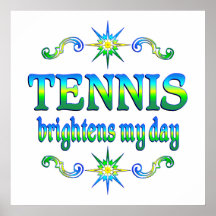 Tennis Brightens Print
