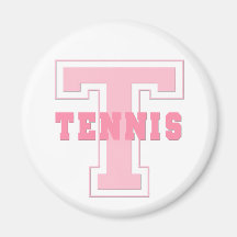 Tennis Button Fridge Magnet