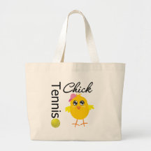 Tennis Chick Player Tote Bags
