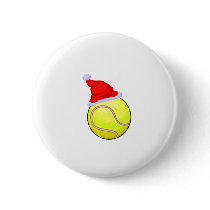 Tennis Christmas Button