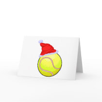 Tennis Christmas Greeting Card