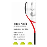 Tennis Coach Business Cards business cards