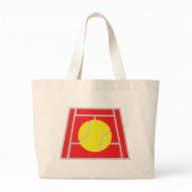 tennis court icon tote bags