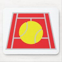 tennis court icon mousepad