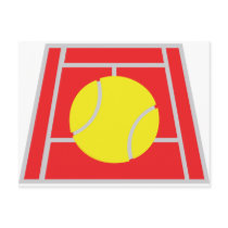 tennis court icon post cards