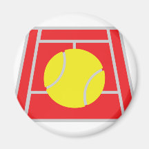 tennis court icon refrigerator magnets
