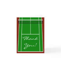 Tennis Court Layout Graphic Greeting Cards