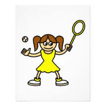 Tennis Cutie Custom Invitations