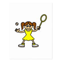 Tennis Cutie Postcard