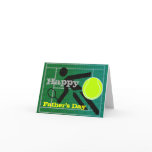 Tennis Dad Happy Father's Day Card