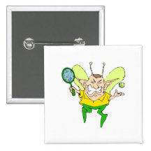 Tennis Fairy Buttons