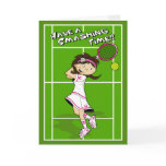 Tennis Girl Birthday Card