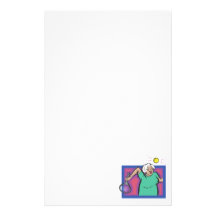 Tennis Granny Personalized Stationery