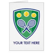 Tennis Greating Card For Men, Women Or Kids