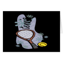 Tennis Greeting Card