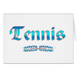 TENNIS GREETING CARD