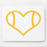 Tennis heart mouse pads