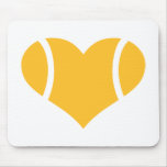 Tennis heart mouse pads