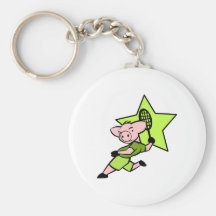 Tennis Hog Key Chains