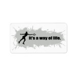 Tennis is a Way of Life (Female) Address Label