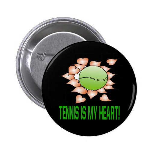 Tennis Is My Heart Pin