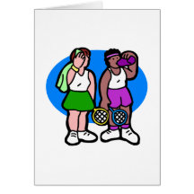 Tennis Ladies Greeting Card
