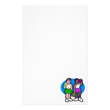 Tennis Ladies Personalized Stationery
