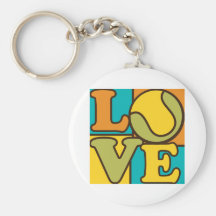 Tennis Love Key Chain