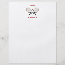 Tennis Lover Hearts Flyers