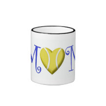 Tennis Mom, Blue Mugs