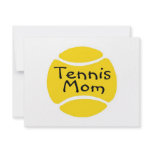 Tennis Mom Tennis Ball invitations