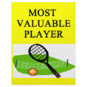 TENNIS most valuable player letterhead