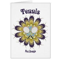 Tennis Not Drugs Card