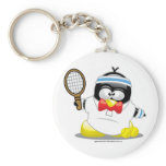 Tennis Penguin Key Chain
