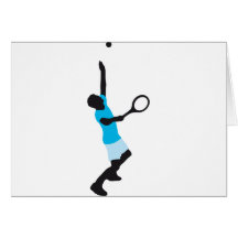 tennis player grußkarten