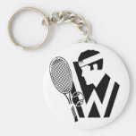 TENNIS PLAYER KEYCHAIN