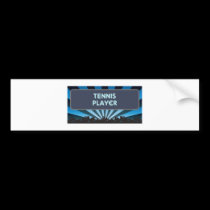 Tennis Player Marquee bumper stickers