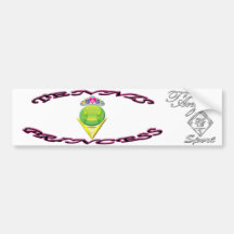 Tennis Princess Bumper Sticker