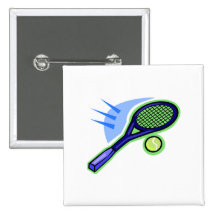 Tennis Racket & Ball Pin